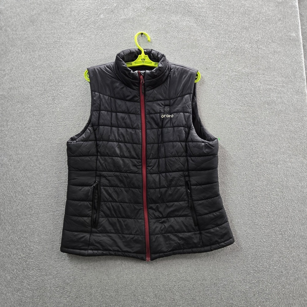 Ororo Women Vest‎ L Black Classic Heated Vest Sleeveless FELLEX